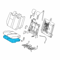 OEM 2014 Toyota Highlander Seat Cushion Pad Diagram - 79235-0E070