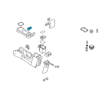 OEM 2010 Mercury Mariner Front Cup Holder Diagram - 8L8Z-7813562-AD