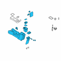 OEM Mercury Console Base Diagram - 9L8Z-78045A36-EC