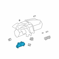 OEM 2009 Saturn Outlook Instrument Cluster Assembly Diagram - 23161124