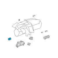 OEM 2009 Saturn Outlook Headlamp Switch Diagram - 25822159