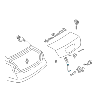 OEM 2006 Nissan Altima Cable-Trunk Lid Opener Diagram - 84652-ZB000