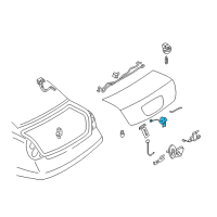 OEM 2002 Nissan Altima Trunk Lock Assembly Diagram - 84631-8J000