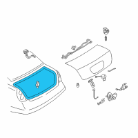 OEM 2002 Nissan Altima WEATHERSTRIP-Trunk Lid Diagram - 84830-8J000