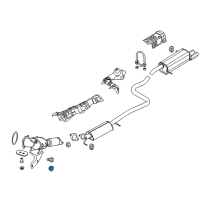 OEM Ford Escape Converter Nut Diagram - -W520103-S403