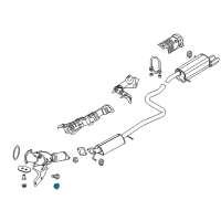 OEM 2015 Ford Fiesta Converter Nut Diagram - -W520103-S403