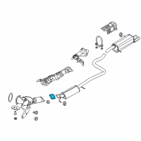 OEM 2017 Ford Fiesta Front Muffler Gasket Diagram - 2S6Z-9450-A