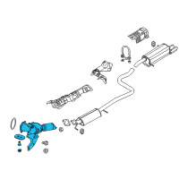 OEM 2014 Ford Fiesta Catalytic Converter Diagram - D2BZ-5E212-A