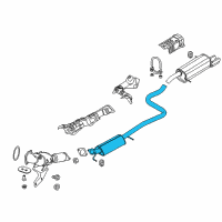 OEM 2018 Ford Fiesta Front Muffler Diagram - C1BZ-5230-A