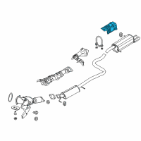 OEM 2012 Ford Fiesta Heat Shield Diagram - AE8Z-5411434-A