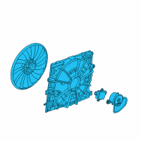 OEM 2016 Cadillac ATS Fan Shroud Diagram - 19333232