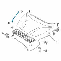 OEM Kia Rio Rod Assembly-Hood Stay Diagram - 811701W000