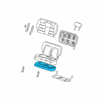 OEM 2002 Ford Explorer Seat Cushion Diagram - 1L2Z-7863840-CA