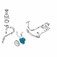 OEM 2009 BMW M6 Power Steering Pump Diagram - 32-41-2-282-951