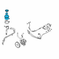 OEM BMW M5 Power Steering Reservoir Diagram - 32-41-2-228-855