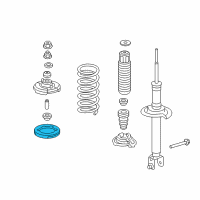 OEM Honda Accord Rubber, Spring Mt Rear Diagram - 52686-T2A-A01