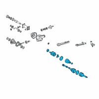 OEM Toyota Axle Assembly Diagram - 43430-60061