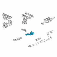 OEM 2000 Honda Civic Plate, Fuel Tank Baffle Diagram - 74651-S04-000