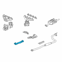 OEM Honda Civic del Sol Pipe A, Exhuast Diagram - 18210-S04-S21