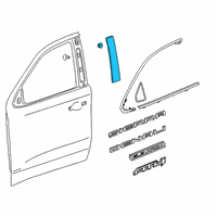 OEM 2020 GMC Sierra 1500 Applique Diagram - 84945506