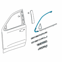 OEM 2019 Chevrolet Silverado 1500 LD Upper Molding Diagram - 84837700