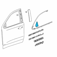 OEM 2019 Chevrolet Silverado 1500 LD Corner Molding Diagram - 84825791