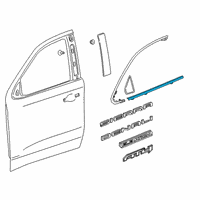 OEM Chevrolet Silverado Belt Molding Diagram - 84842462