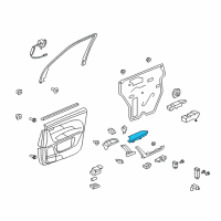 OEM 2007 Acura MDX Armrest Assembly, Left Front Door (Gray) (Leather) Diagram - 83553-STX-A12ZB