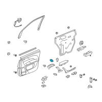 OEM 2013 Acura MDX Switch Assembly, Driver Side Automatic Door Lock Diagram - 35385-STX-A01