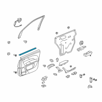 OEM 2007 Acura MDX Weatherstrip, Right Front Door (Inner) Diagram - 72335-STX-A01