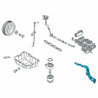 OEM Kia Tube Assembly-Oil Cooler Diagram - 254702GGB0