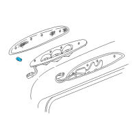 OEM 2005 Ford Excursion Back Up Lamp Bulb Diagram - D7TZ-13466-A