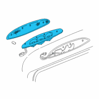 OEM Ford Expedition High Mount Lamp Diagram - XL1Z-13A613-CA