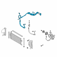 OEM Hyundai Tube Assembly-Suction & Liquid Diagram - 97775-F2150