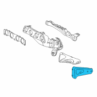 OEM 2010 Toyota Corolla Stay Bracket Diagram - 17118-0T060