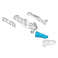 OEM 2018 Toyota Corolla Exhaust Heat Shield Diagram - 171680T090