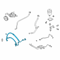 OEM 2017 BMW M6 Gran Coupe Power Steering Pressure Hose Diagram - 32-41-2-284-412