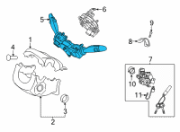 OEM 2021 Hyundai Elantra Switch Assembly-Multifunction Diagram - 93406-AA500
