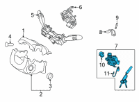 OEM 2021 Hyundai Elantra Key Sub Set-Steering Lock Diagram - 81900-AAG00
