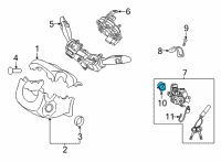 OEM Kia K5 Ignition Switch Assembly Diagram - 93110J7000