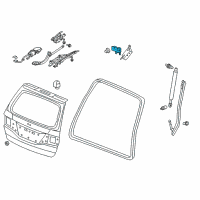 OEM 2007 Honda Odyssey Hinge, Tailgate Diagram - 68210-SHJ-A62ZZ