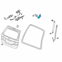 OEM 2006 Honda Odyssey Control Unit, Power Tailgate Diagram - 74970-SHJ-A63