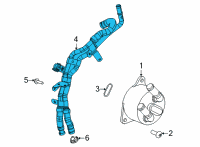 OEM 2019 Jeep Compass HOSE/TUBE-Oil Cooler Pressure And Ret Diagram - 68299326AB