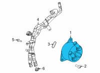 OEM 2022 Jeep Compass Transmission Oil Cooler Diagram - 68369629AA