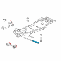 OEM Chevrolet Suburban Transmission Crossmember Diagram - 23208304