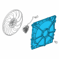 OEM 2016 GMC Canyon Fan Shroud Diagram - 84909353