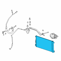 OEM Saturn Aura Condenser Diagram - 20820058