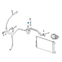 OEM Chevrolet Impala AC Tube Cap Diagram - 20827050