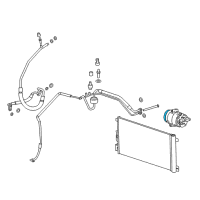 OEM 2008 Saturn Aura Clutch & Pulley Diagram - 15231224