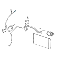 OEM Chevrolet Malibu Rear Suction Hose Front Seal Diagram - 52456068